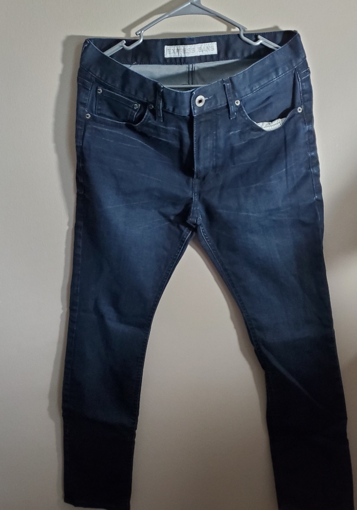 Dark wash denim